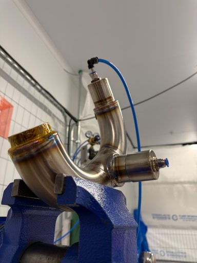 Heated 3 way branch - purged and welding